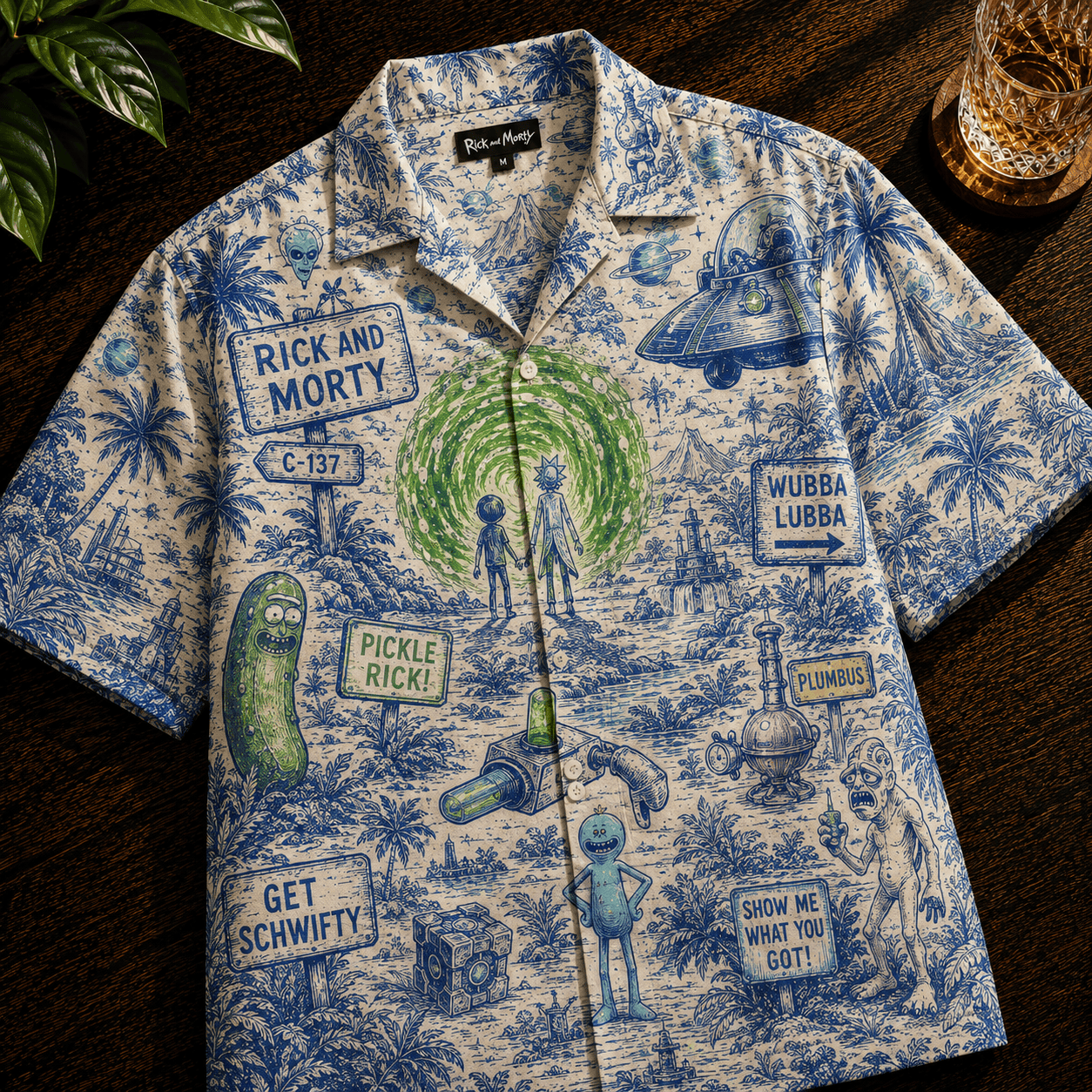 PREMIUM RICKM HAWAIIAN SHIRT NPL