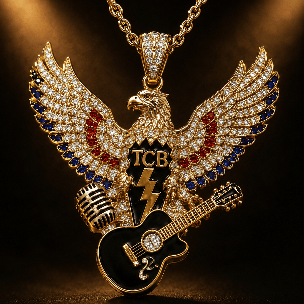 ELV Solid Gold Chain with Diamond Pendant TTTT